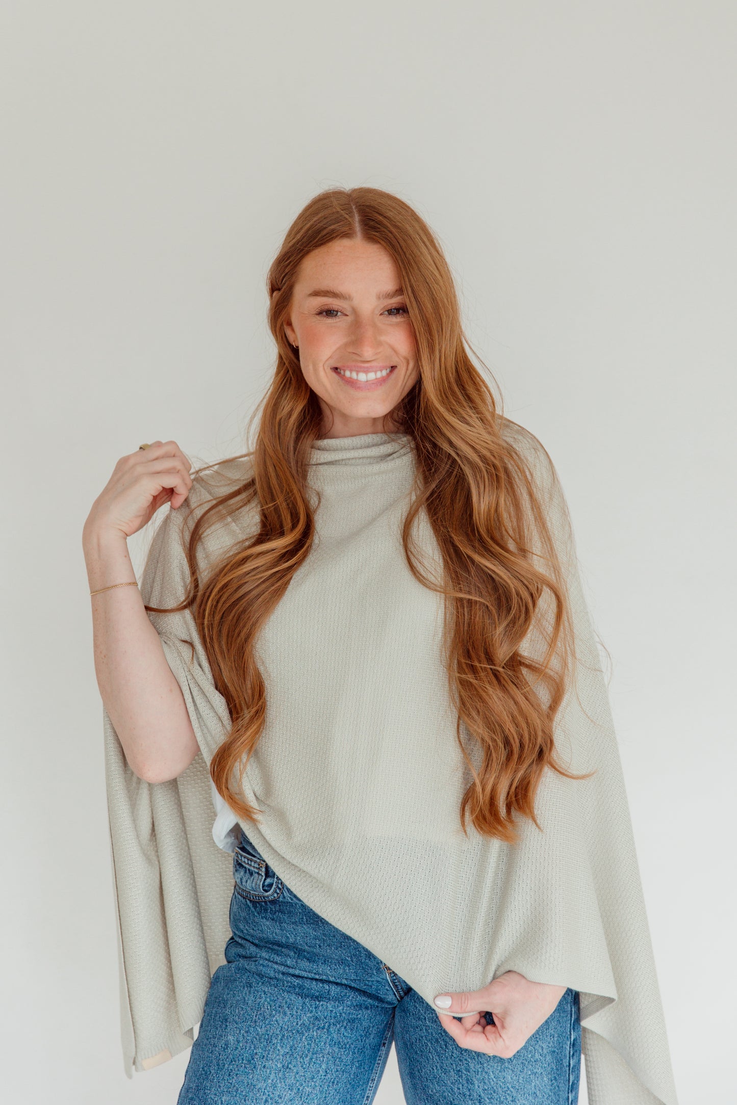 Breathable Viscose Nursing Cover - Khaki Green
